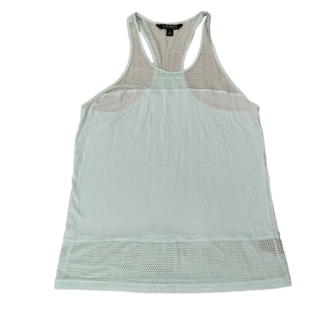 Lauren Ralph Lauren active yoga tank top women’s racerback sleeveless tee sz M